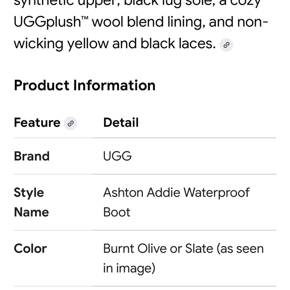 UGG Winter Boots in Olive and Black - Picture 6 of 7